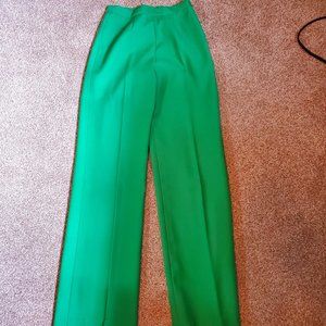Vintage 70s Kelly Green High Waisted Pants